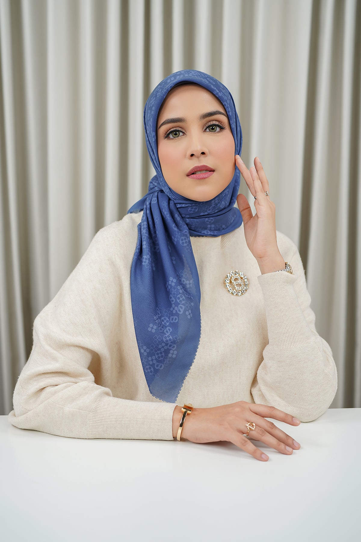 Buttonscarves The Tapis Monogram Collection