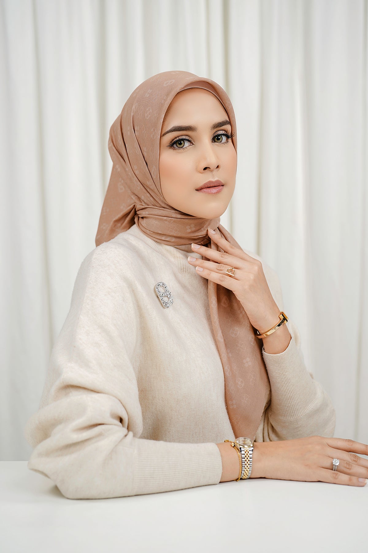 Buttonscarves The Tapis Monogram Collection