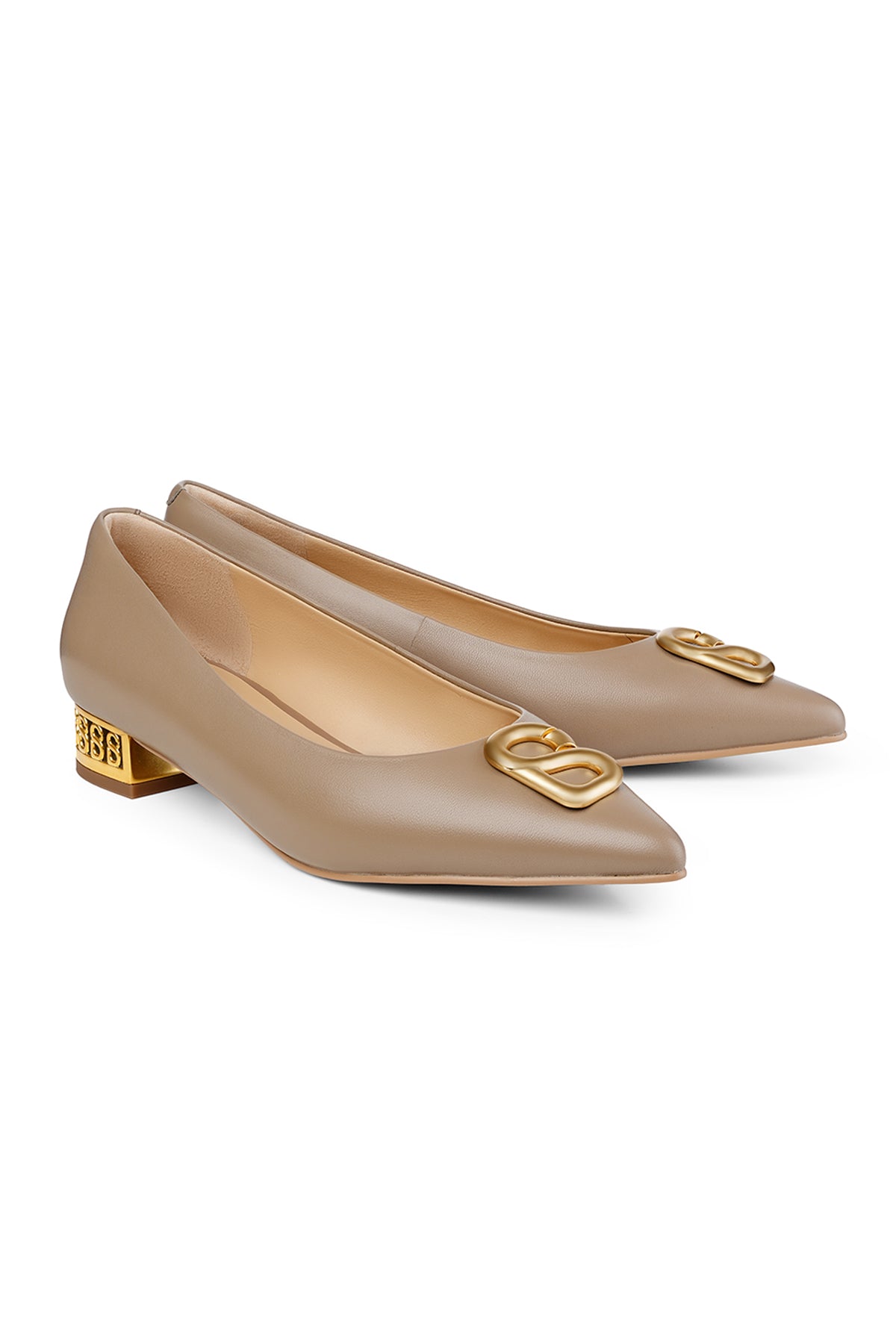 Taupe store pump shoes