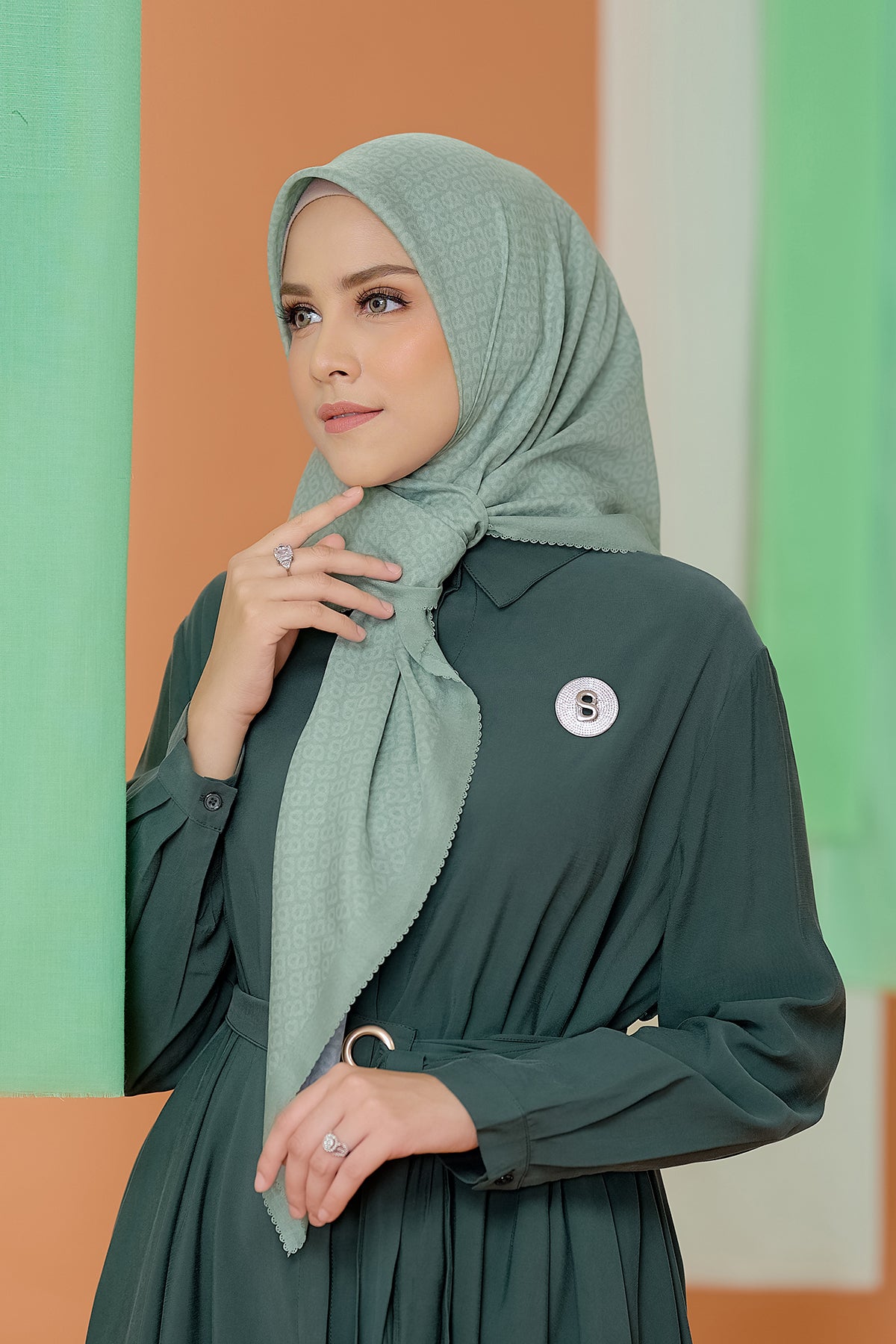 Buttonscarves The Tapis Monogram Collection