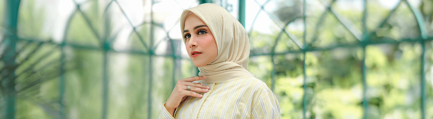Women's Hijab Scarves - Premium Hijab - Buttonscarves