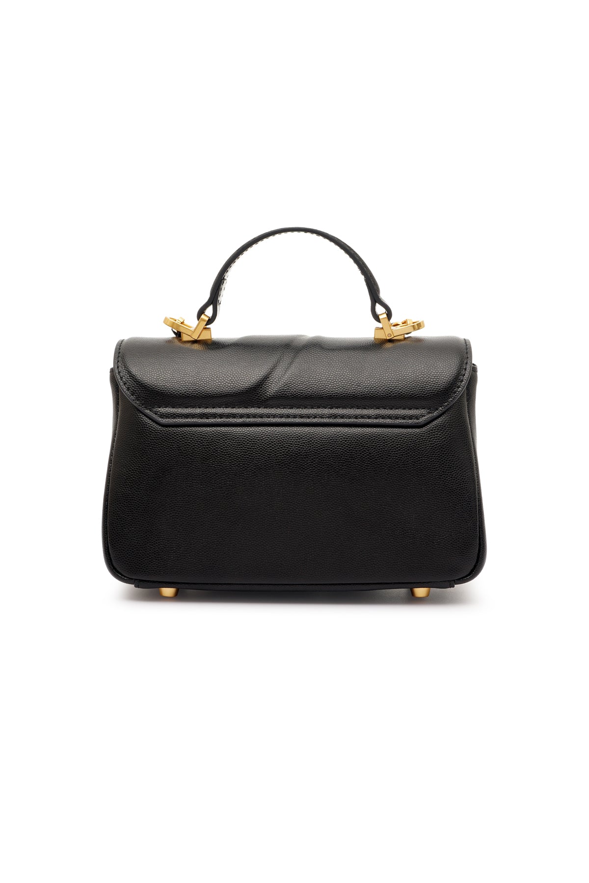 Small black leather handbag store