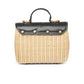 Alma Rattan Bag Medium - Black