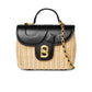 Alma Rattan Bag Medium - Black