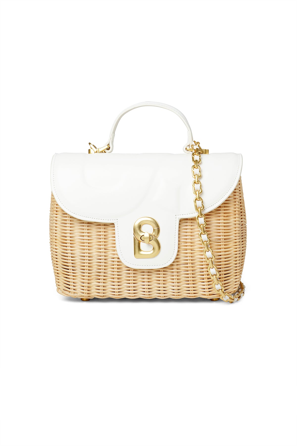 White rattan bag top