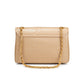 Aluna Leather Flap Bag Large - Coffee