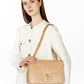 Aluna Leather Flap Bag Large - Coffee