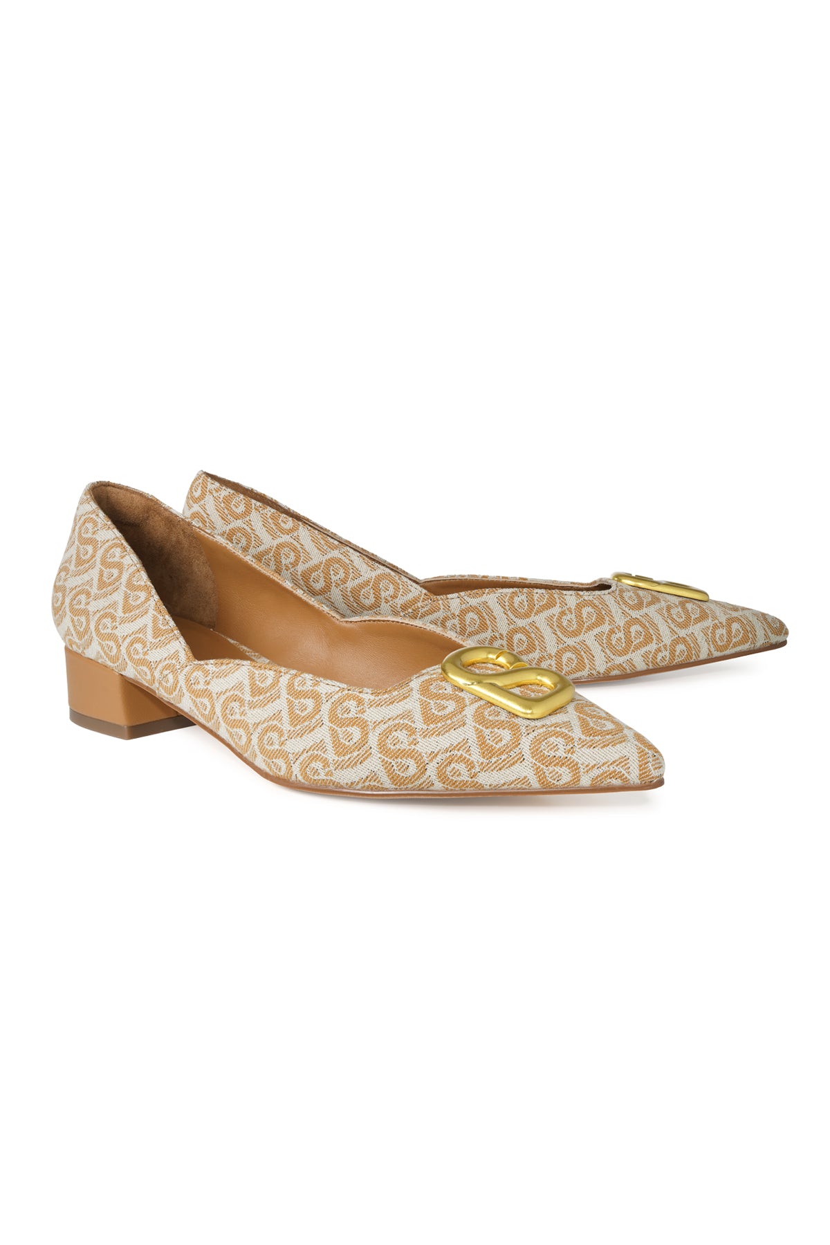 Alma Jacquard Shoes - Amber