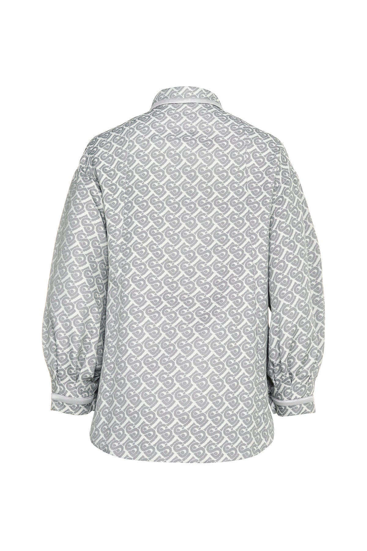 Bimu Jacquard Puff Shirt - Grey