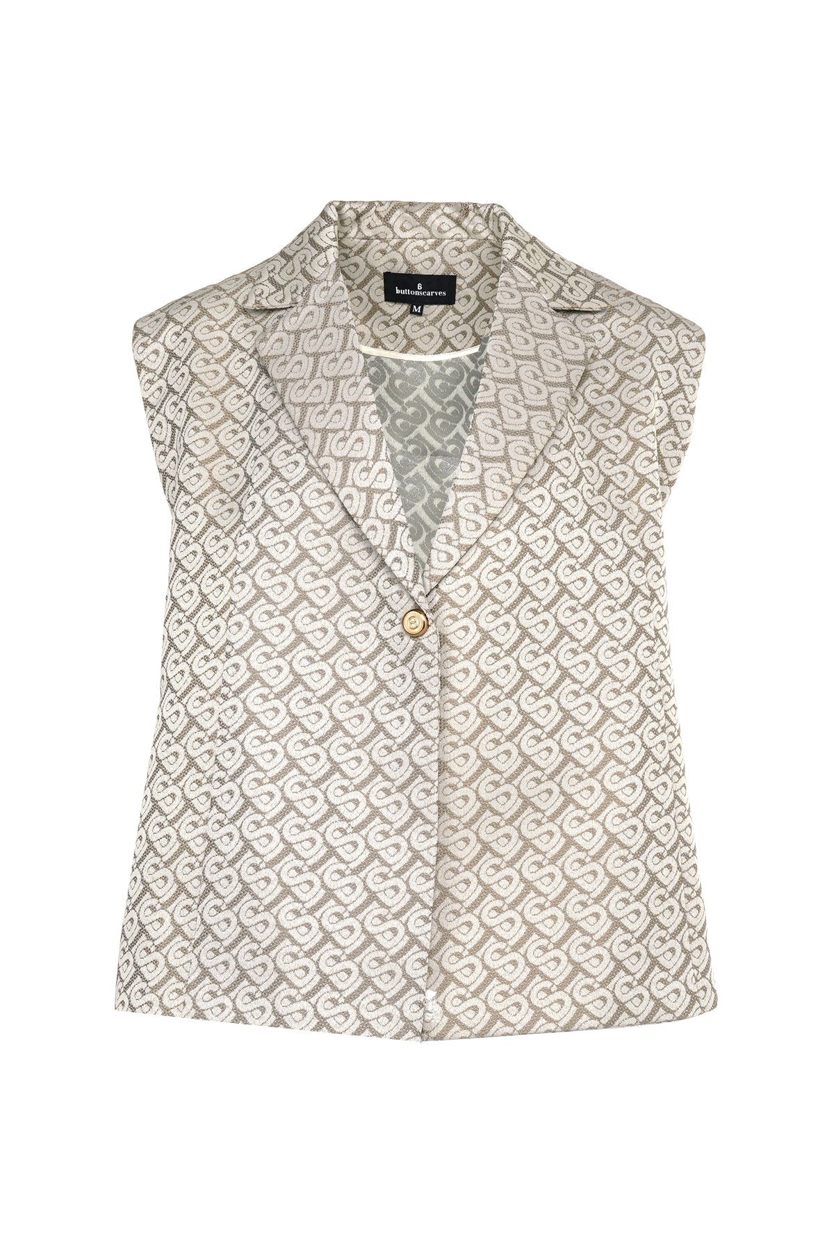 Bimu Jacquard Vest - Brown