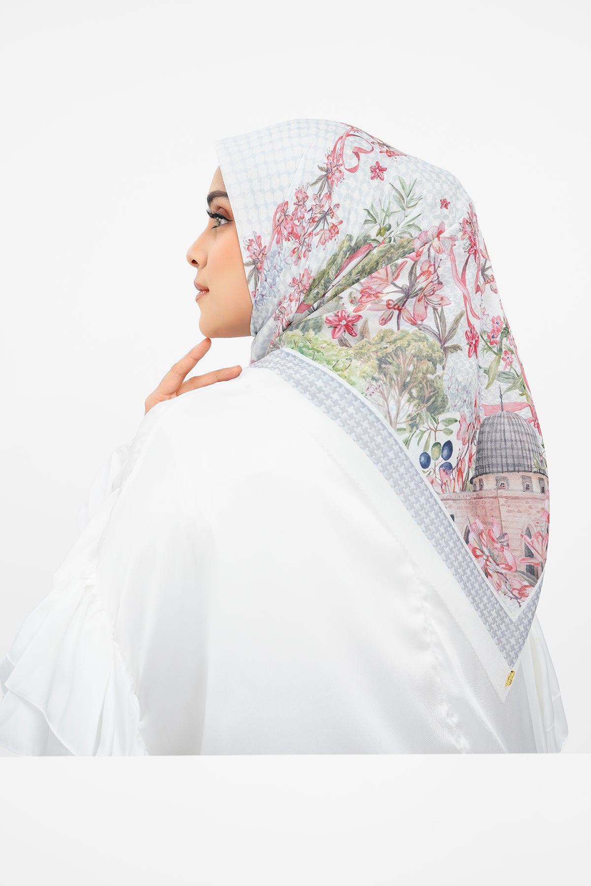 Al Aqsa Voile Square - White