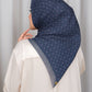 Ikat Voile Square - Blue Nights