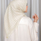 Ikat Voile Square - Bone White