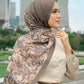 Singapore Satin Shawl - Cinnamon