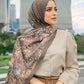 Singapore Satin Shawl - Cinnamon