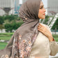 Singapore Satin Shawl - Cinnamon