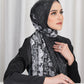 The Parisian 2.0 Satin Shawl - Noire