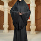 Ultra Fine Lace Prayer Robe - Black