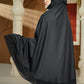 Ultra Fine Lace Prayer Robe - Black