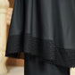 Ultra Fine Lace Prayer Robe - Black