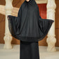 Ultra Fine Lace Prayer Robe - Black