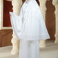 Ultra Fine Lace Prayer Robe - White