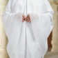 Ultra Fine Lace Prayer Robe - White