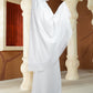 Ultra Fine Lace Prayer Robe - White