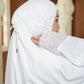 Ultra Fine Lace Prayer Robe - White