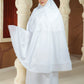 Ultra Fine Lace Prayer Robe - White