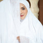 Ultra Fine Lace Prayer Robe - White