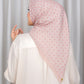 Ikat Voile Square - Misty Rose