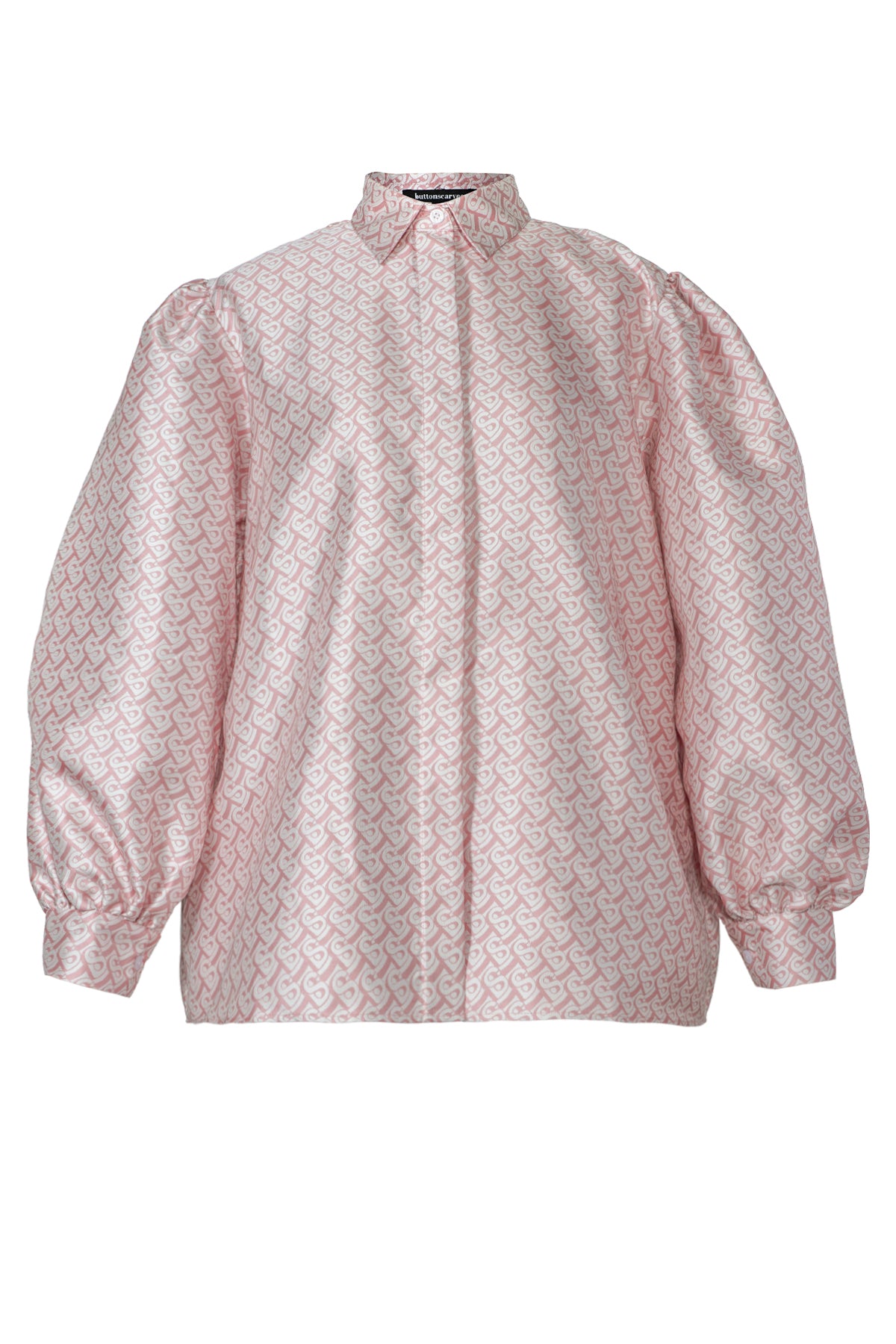 Bimu Jacquard Puffy Shirt - Pink