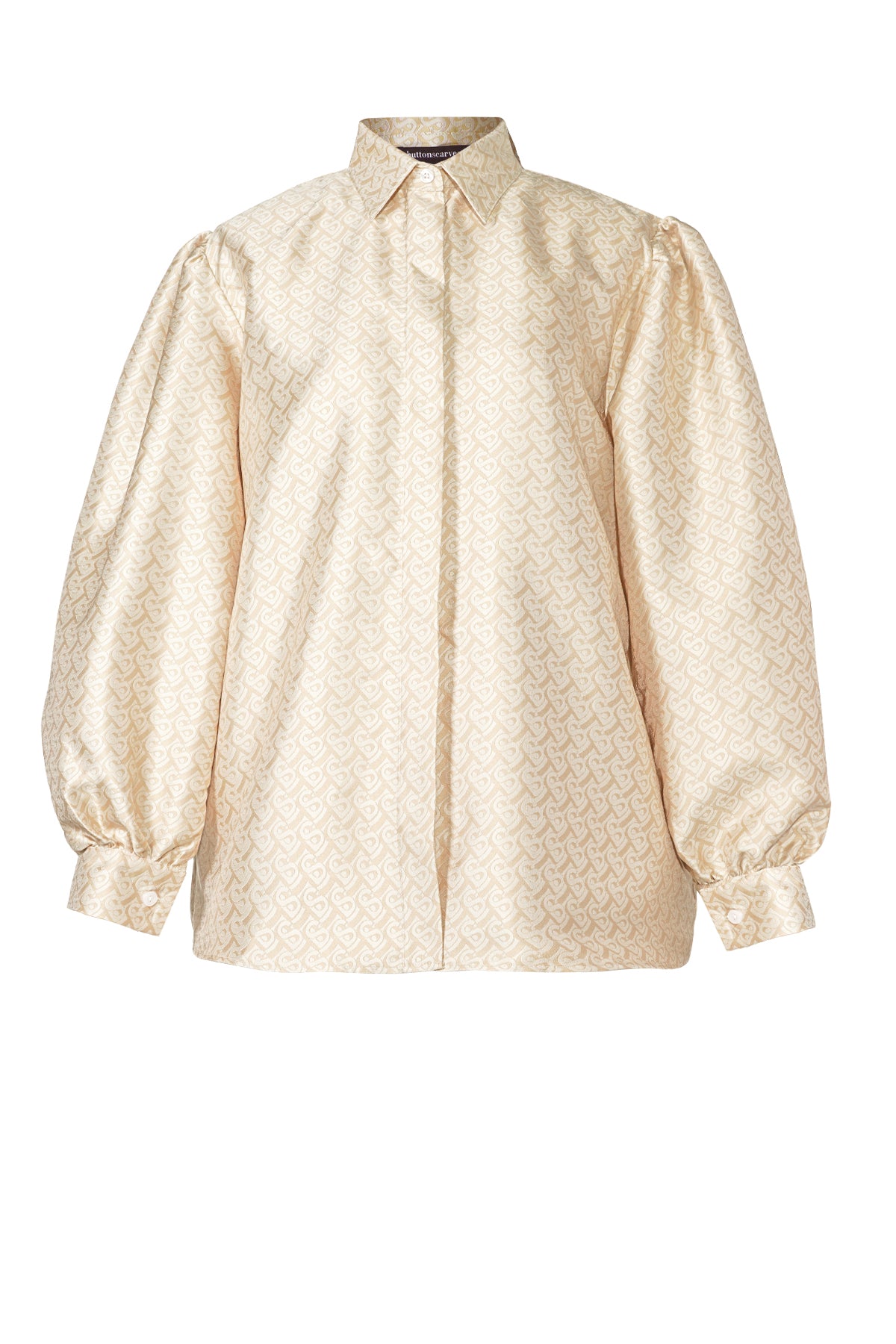 Bimu Jacquard Puffy Shirt - Tan