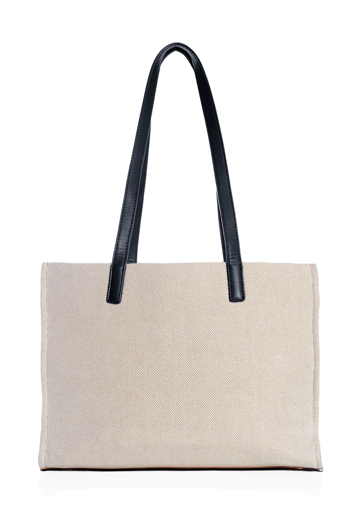 Aaliya Small Canvas Tote Bag - Black