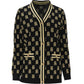 Blair Monogram Cardigan - Black