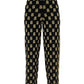 Blair Monogram Pants - Black