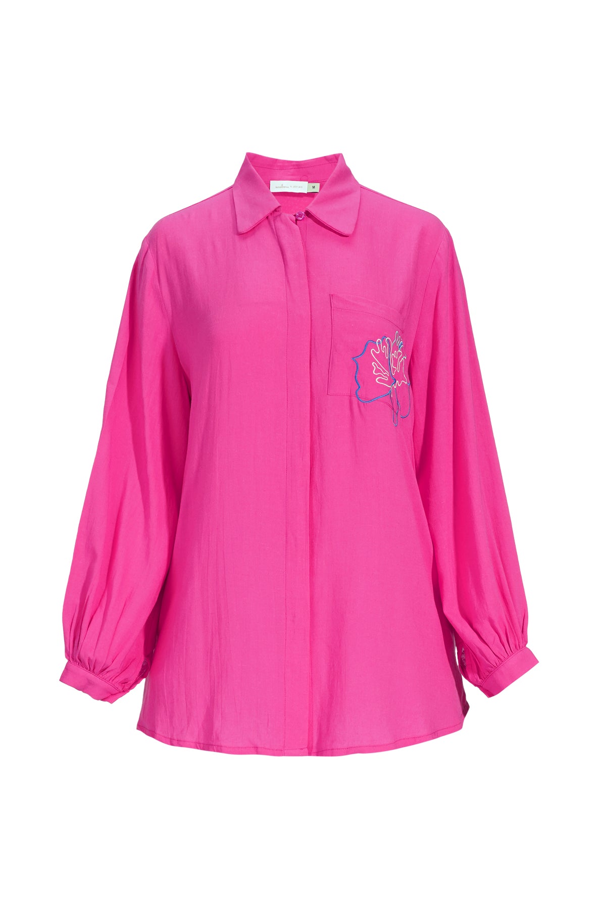 Buttonscarves X Jovian Paradiso Prairie Shirt In Fuchsia