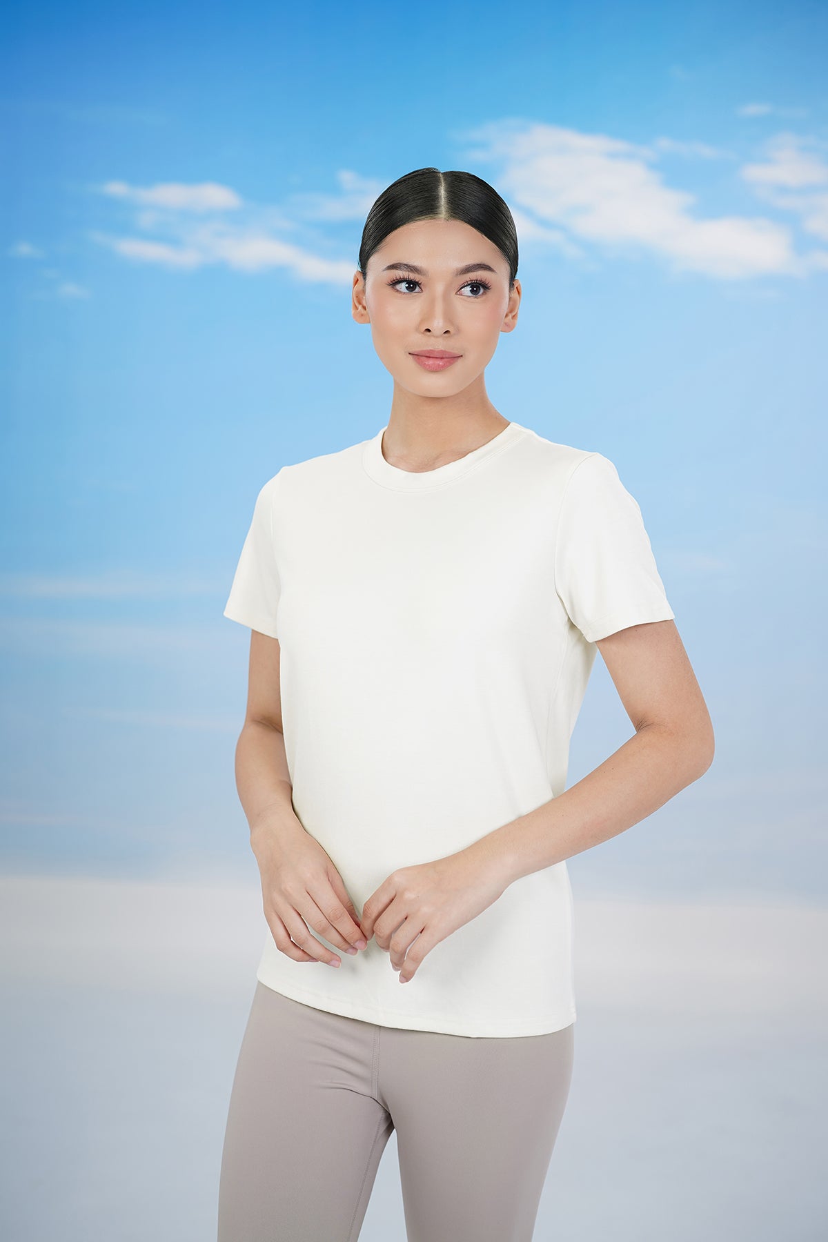 Everyday Inner Short Sleeves - Egret