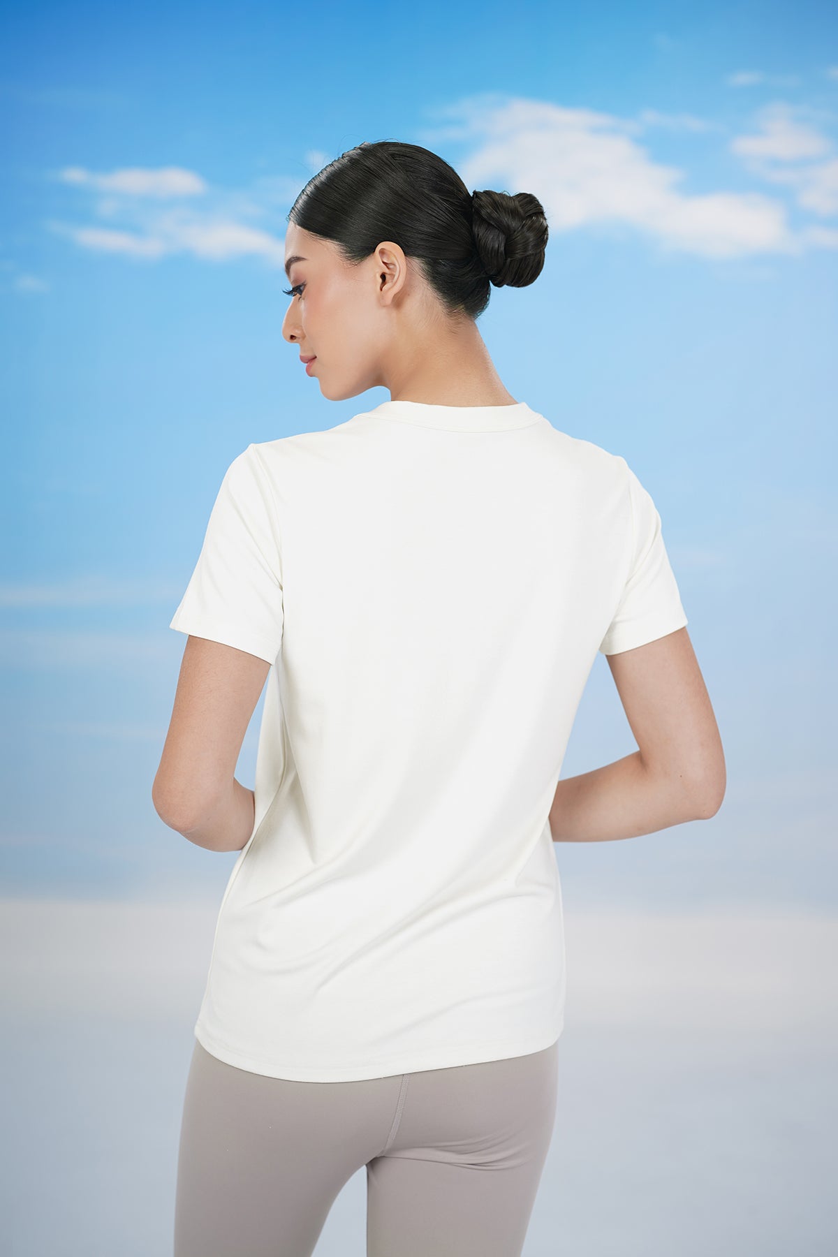 Everyday Inner Short Sleeves - Egret