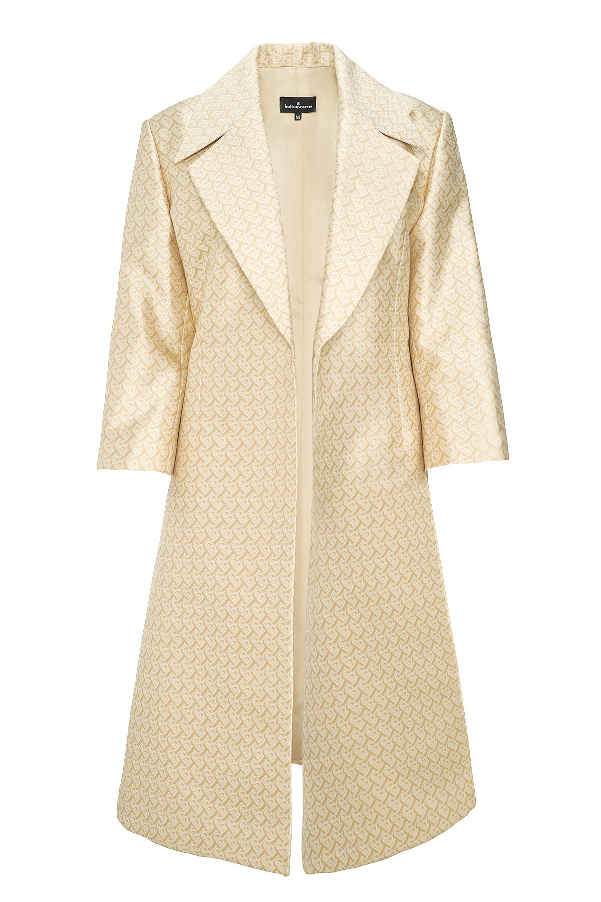 Bimu Jacquard Long Blazer - Tan