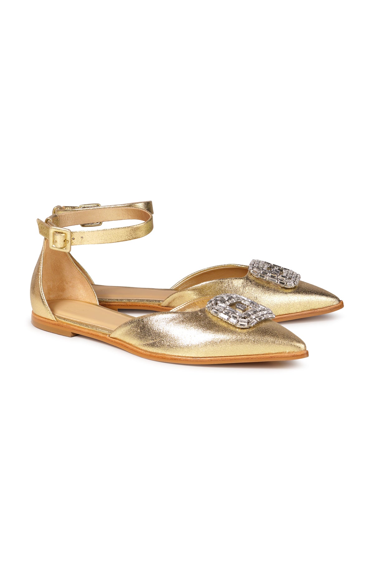 Danica Flat Shoes - Gold