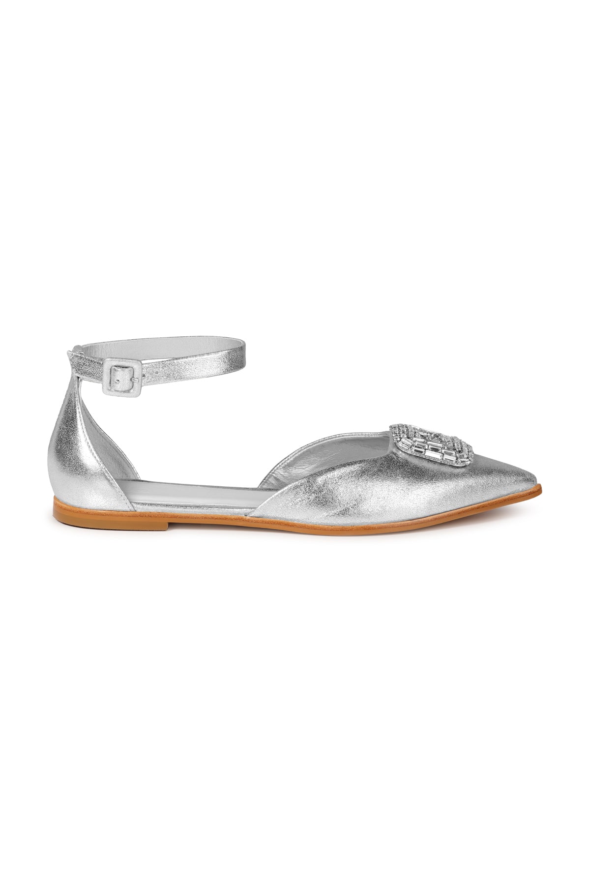 Danica Flat Shoes - Silver