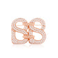 Deux Crystal Brooch - Rose Gold