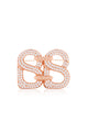 Deux Crystal Brooch - Rose Gold