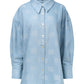 Deux Oversized Denim Shirt - Blue