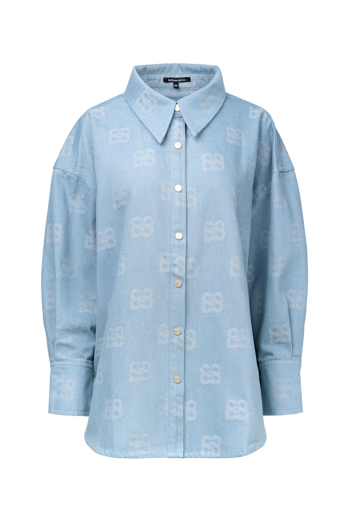 Deux Oversized Denim Shirt - Blue