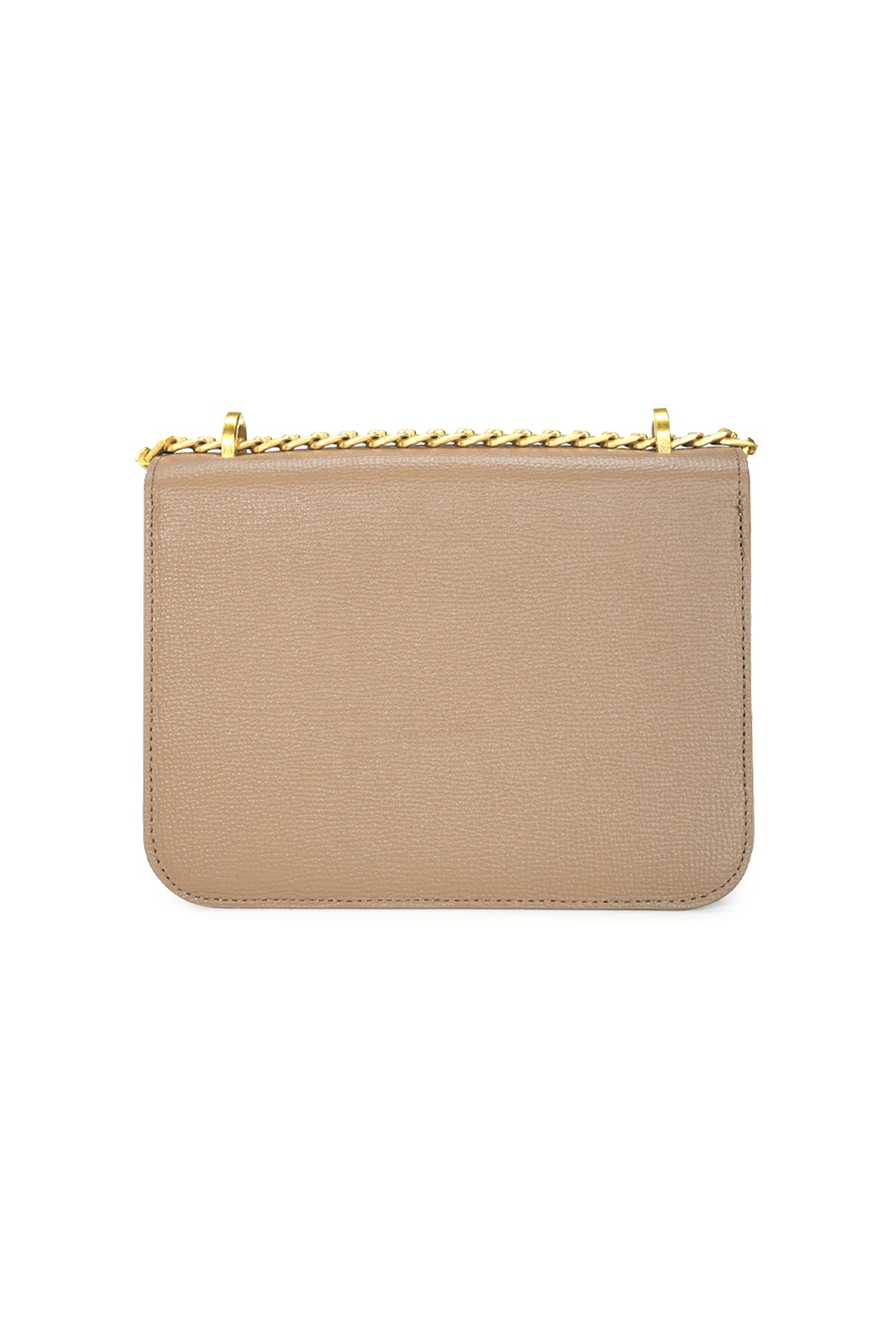 Audrey Chain Leather Bag  Medium - Ecru