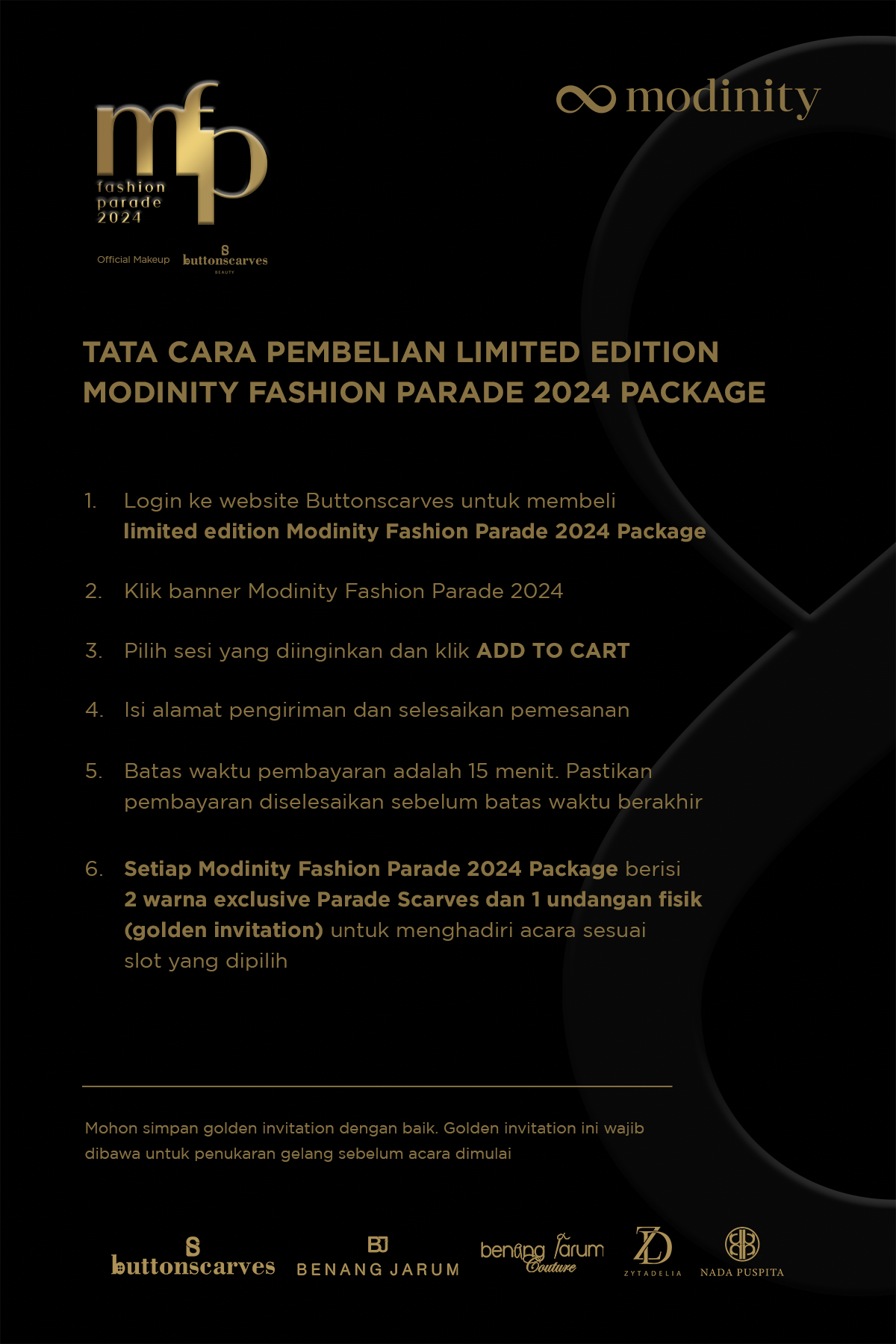 Modinity Fashion Parade Package - Session 1