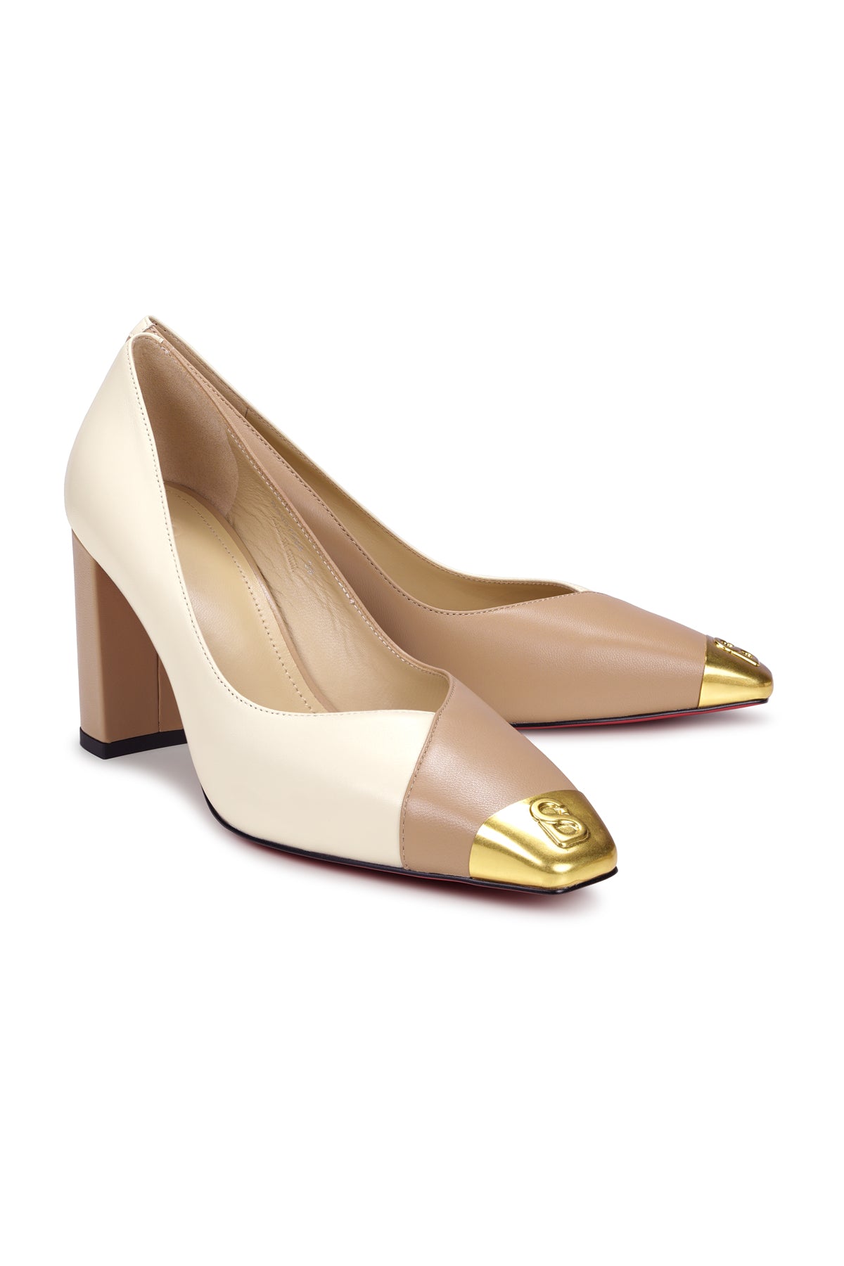 Fioni Heel Pumps - Beige/Off White